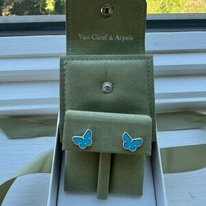 Van Cleef & Arpels Turquoise Butterfly Earrings